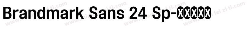 Brandmark Sans 24 Sp字体转换